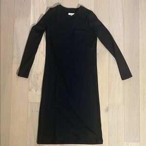 Madewell Black Long Sleeve Dress